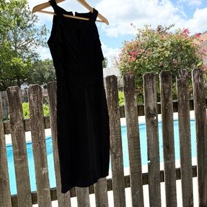 White‎ House Black Market Instantly Sliming Little Back Dress Ruffle Tiered Sz 6